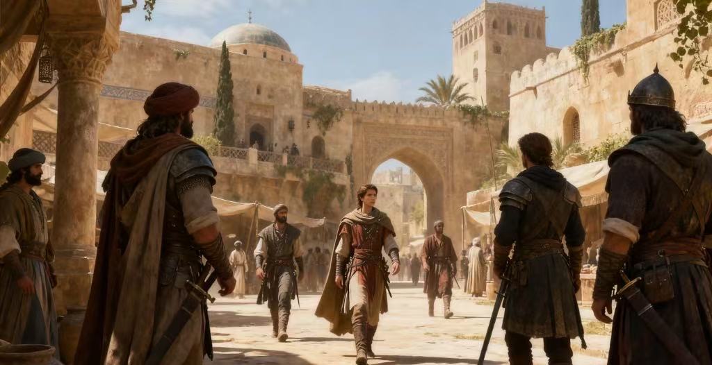 选择角色，进入历史场景